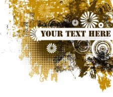 free vector Grunge text banner