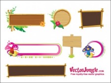 free vector 
								Banners and Frames							