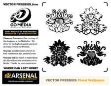 free vector Free Floral Wallpaper