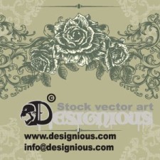 free vector Vintage floral illustration
