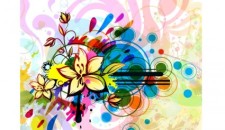 free vector Free abstract floral illustration