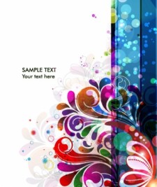 free vector Abstract floral background