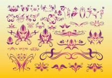 free vector Floral Tattoo Art