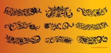 free vector Floral Scrolls