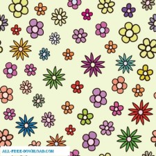 free vector Free vector floral colorful pattern