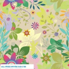 free vector Colorful floral seamless pattern background