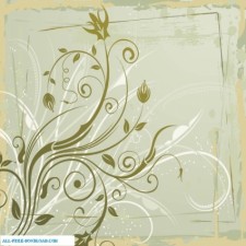 free vector Grungy floral
