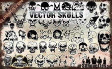 free vector Vector Skulls Clipart