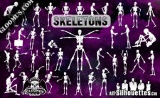 free vector Skeletons Vector Clipart