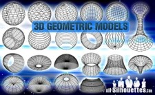free vector 3D Geometric Models