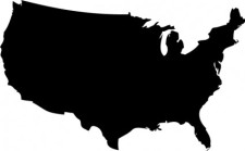 free vector US Map Silhouette Vector