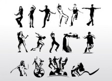 free vector Aerobic Art Dancer
