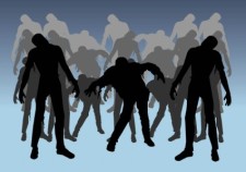 free vector Zombies Silhouettes