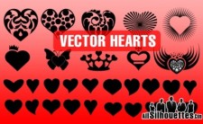 free vector Vector Hearts Shapes