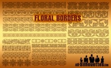 free vector Vector Floral Borders