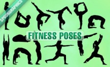free vector Fitness poses