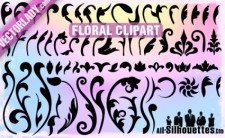 free vector Vector Floral Clipart
