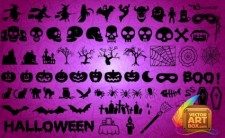 free vector Halloween Silhouettes