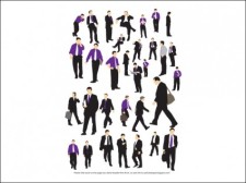 free vector 
								Businessman Silhouettes							