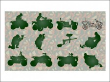 free vector 
								Paintball Silhouettes							