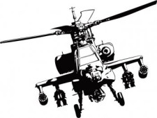 free vector Apache helicopter vector adobe illustrator