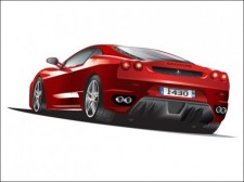 free vector 
								Ferrari							