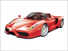 free vector 
								Ferrari Enzo							