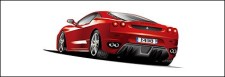 free vector Ferrari sports car
