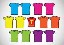 free vector Girls T-Shirts Template Vectors