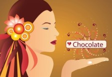 free vector Chocolate Girl