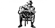 free vector Man with guitar