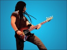 free vector 
								Bass Player							