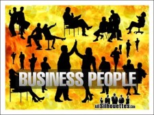 free vector 
								Business People							