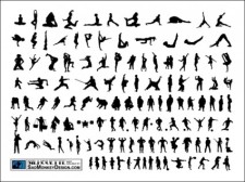 free vector 
								SMD Silhouettes							
