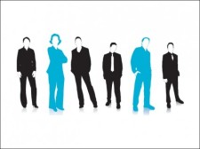 free vector 
								Free Vector Business Silhouettes							