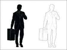 free vector 
								Business Man							
