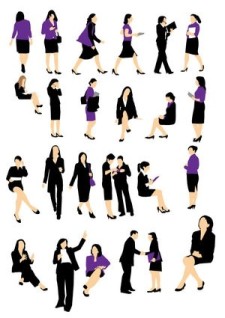 free vector Businesswoman silhouette
