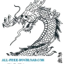 free vector Dragons