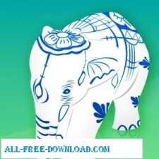 free vector Elephant Figurine