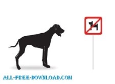 free vector Vector Silhouettes  Dogs