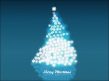 free vector 
								Christmas Tree							