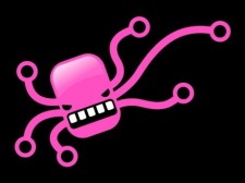 free vector 
								Big Angry Pink Octopus							