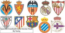 free vector Spanish football clubs logos vector