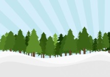 free vector Pine Trees Landscape