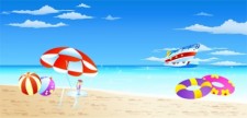 free vector Seaside Resort