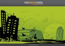 free vector Green City