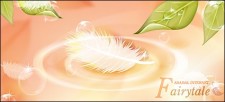 free vector Dew drop on leaf and feather