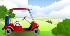 free vector Golf car