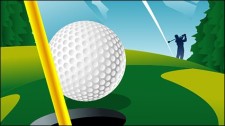 free vector Playing golf