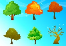 free vector Free Vector Trees